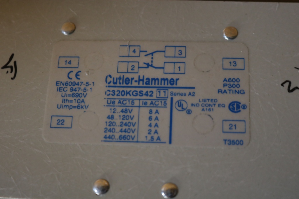 Eaton Cutler-Hammer Series A1 Contact Kit- CE15RN3