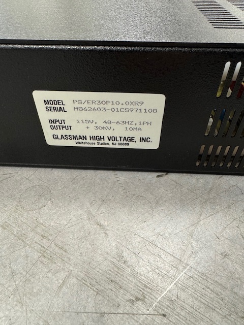 Varian Kestrel 650/750 Glassman High Voltage Series ER Model PS/ER30P10.0XR9 +30kV H.E.Lens PSU