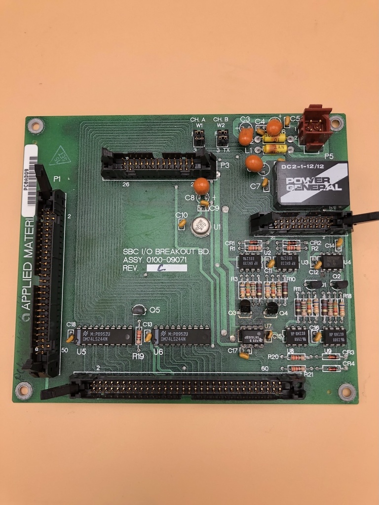 0100-09071, Applied Materials, AMAT, SBC I_O BREAKOUT BOARD