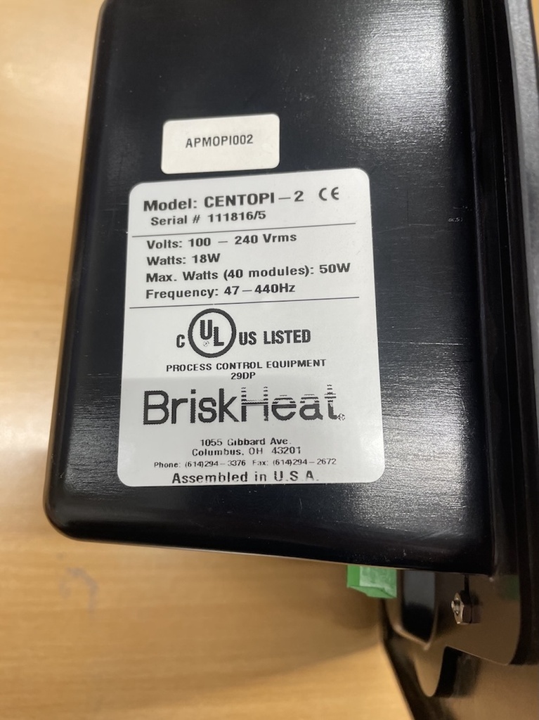 Centipede By BriskHeat BH Thermal CENTOPI-2 Temperature Control System