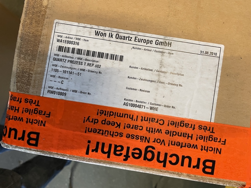 TOKYO ELECTRON QUARTZ PROZESS TUBE 1105-101141-51