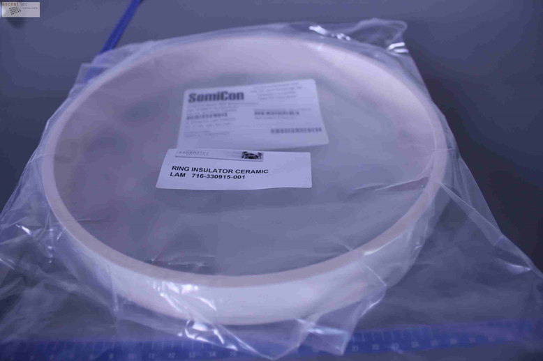 LAM 716-330915-001 RING INSULATOR CERAMIC, cleaned