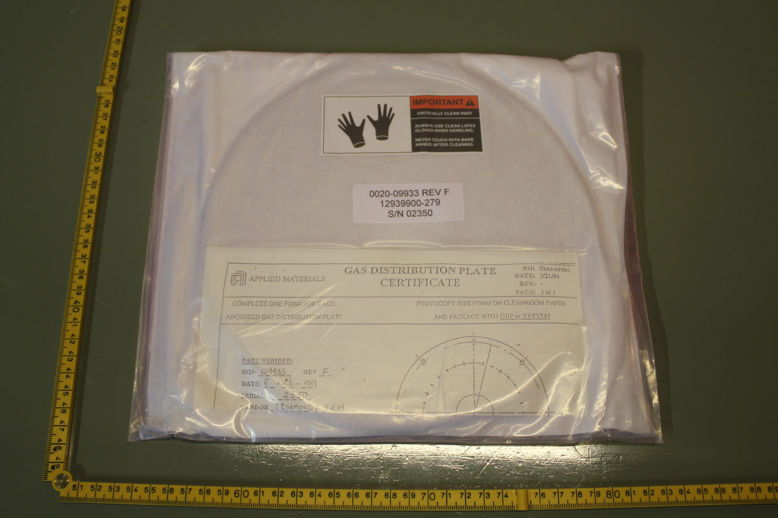 GAS DISTR. PLATE SPUTTER, REV. F