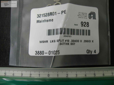 Wshrlkg Split #10 .334OD x 200ID x .047Thk SST, Lot of 49