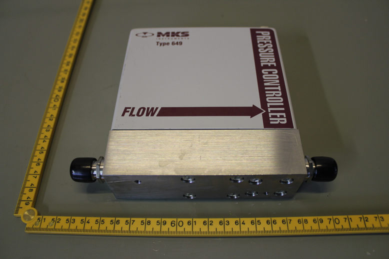 PRESSURE FLOW CONTROLLER - TYPE 649, RANGE: 20 SCCM, GAS: AR, USED