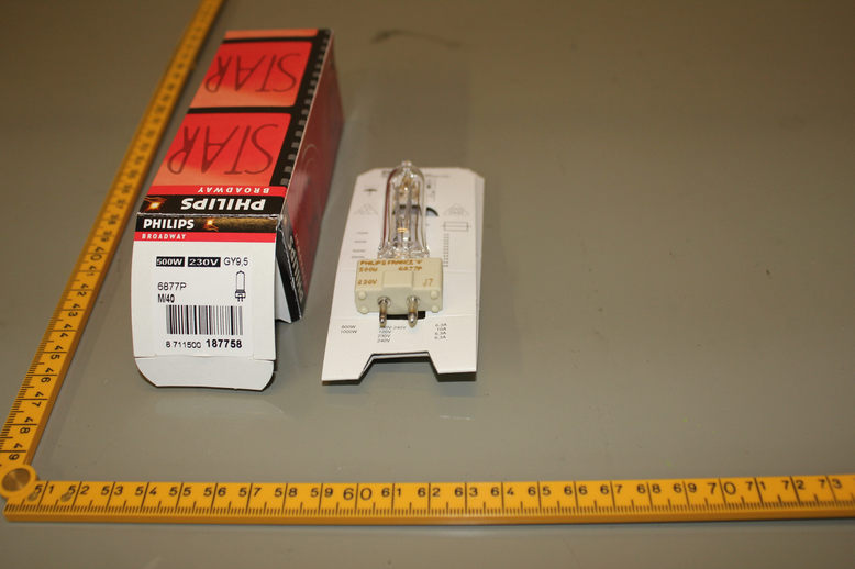 Lamp M40/6877P 500W / 230V GY 9,5, Lot of 11