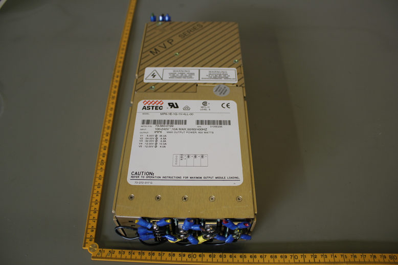 MVP Series Power Supply, 100-240V, 10A Max, 50/60/400Hz, Max 600W Output, ASTEC 73-560-0199