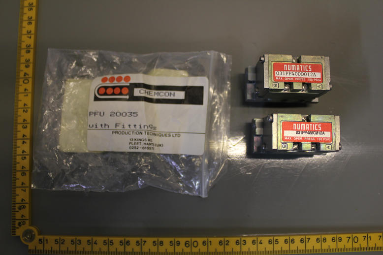 PFU 20035 WITH FITTINGS, NUMATICS 031PP4000012A CHEMCON, NEW OEM