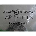 316 SS VCR Face Seal Fitting, 1/4" Bulkhead Union Body CAJON