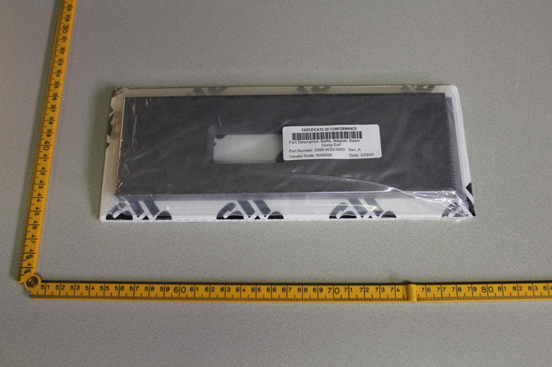 Baffle, Magnet, Beam Dump Exit, Rev.A