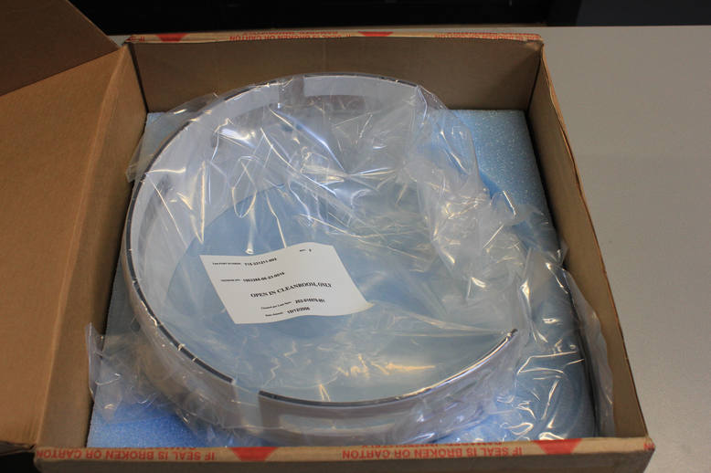 LAM 715-331211-002 LINER CHAMBER SPRAY COATED CERAMIC  PART IS CLEANED, NEW SECOND SOURCE