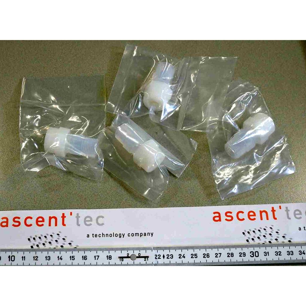 UNION ADAPTER MALE, 3/8" OD TUBE, 3/8" MNPT, LOT OF 4