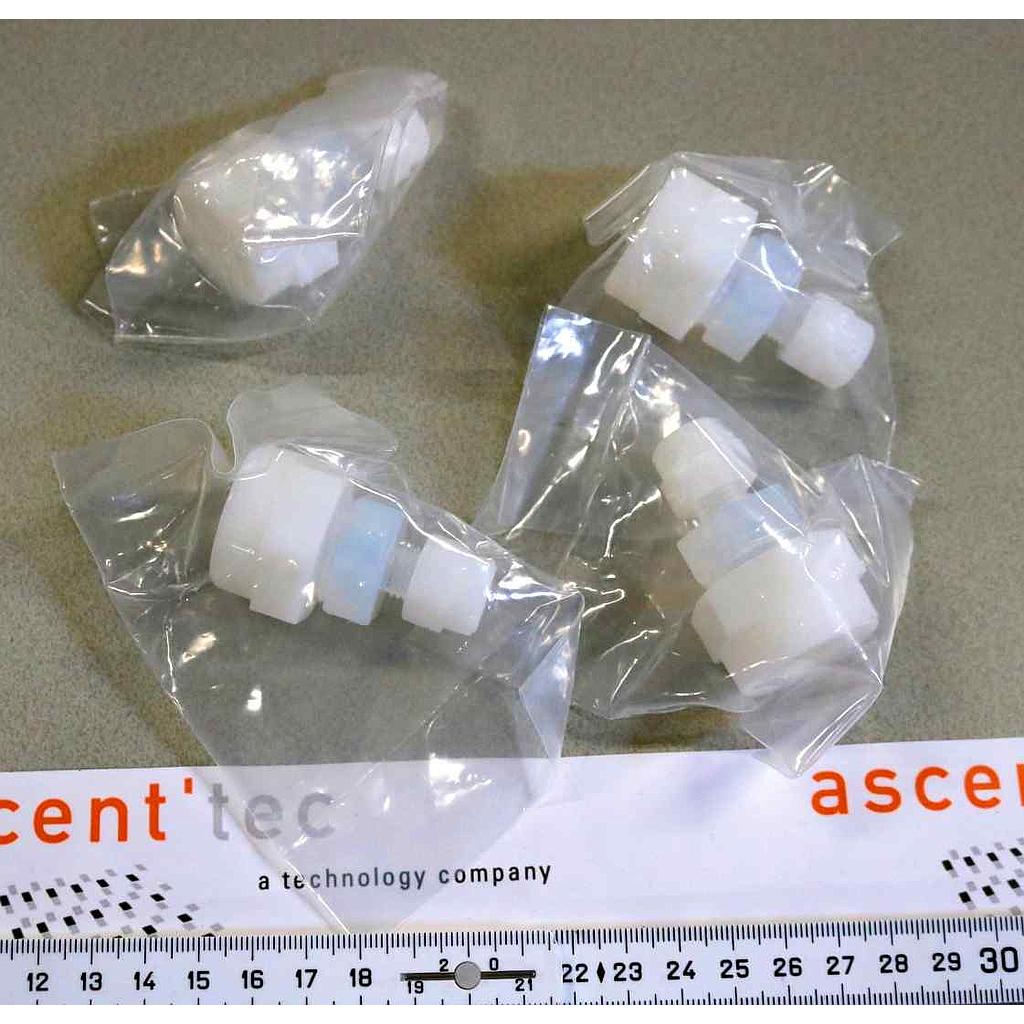 UNION REDUCER 1/2" GRAB SEAL X 1/4" GRAB SEAL, LOT OF 4