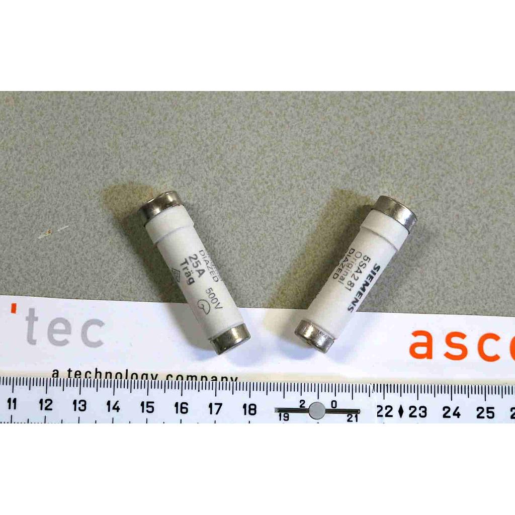 FUSE 25A/500V, LOT OF 19