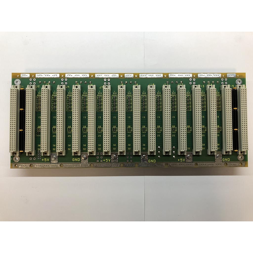 VME Mtr Brd Part of I/O Card Cage Assy, Hybricon Corp. 025-061 Rev.E, 044-612 Rev.A