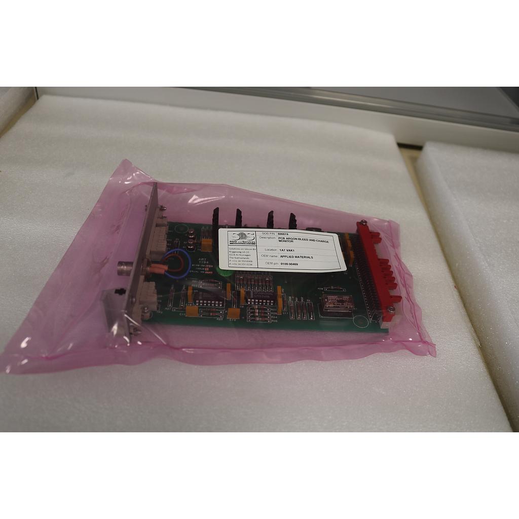 AMAT 0100-90469 PCB ARGON BLEED AND CHARGE MONITOR