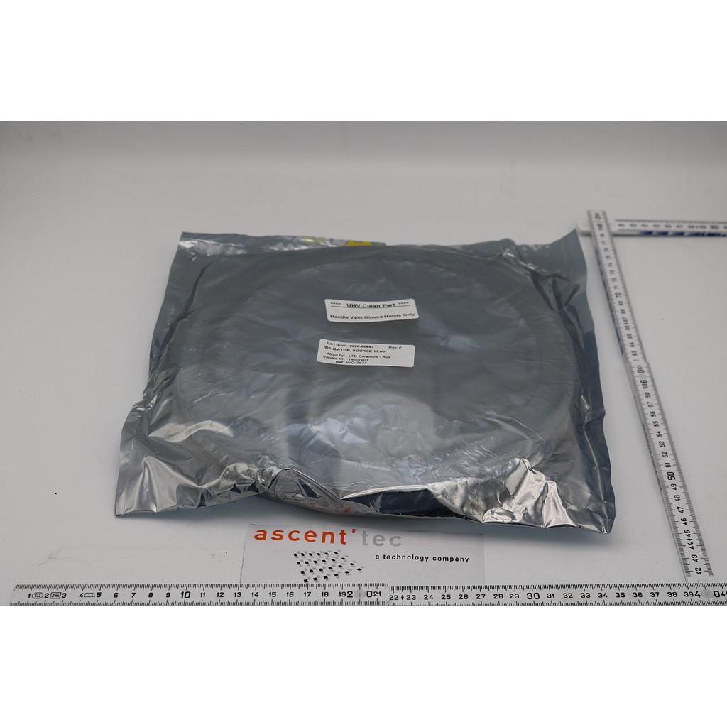 Cathode Hexode Insulator, Source, 11 inch, Ceramic, PVD, Sputter, Rev.F