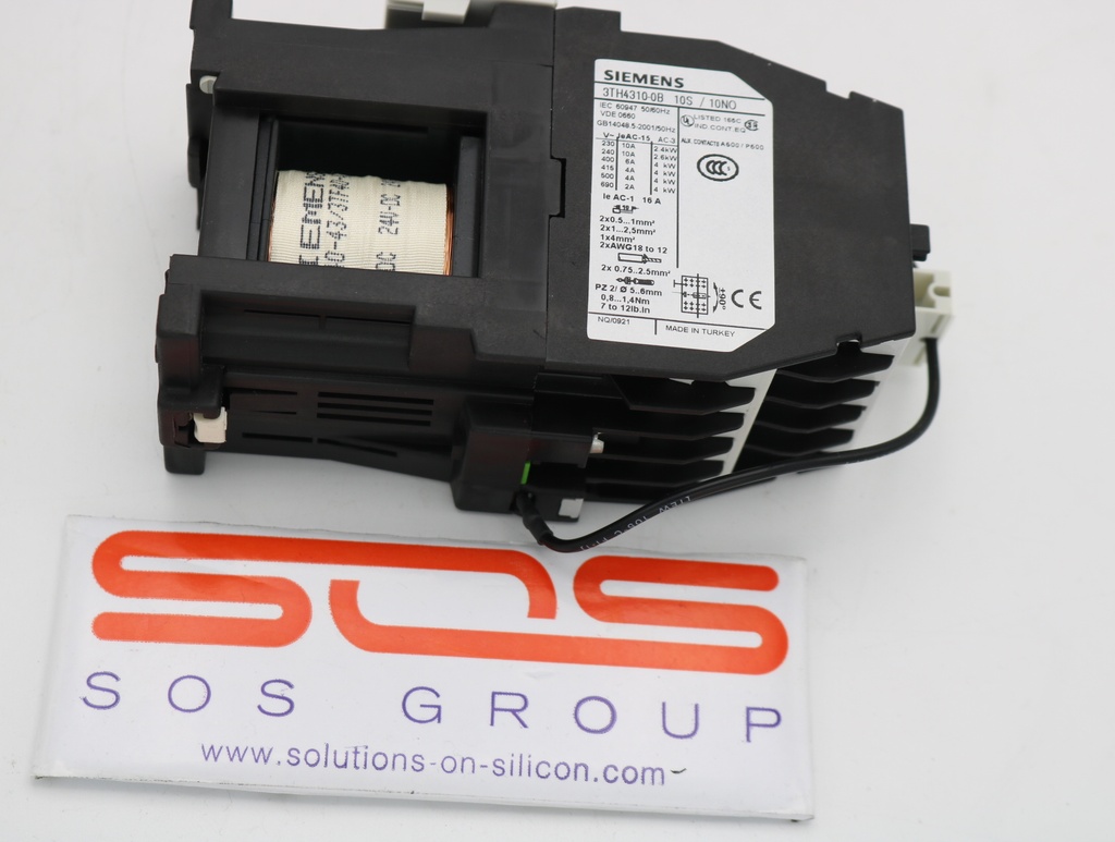 Circuit Breaker Contactor, 100E, Size S0, 10NO, w/3TX7402-3R Surge Suppressor RC Element, Lot of 8