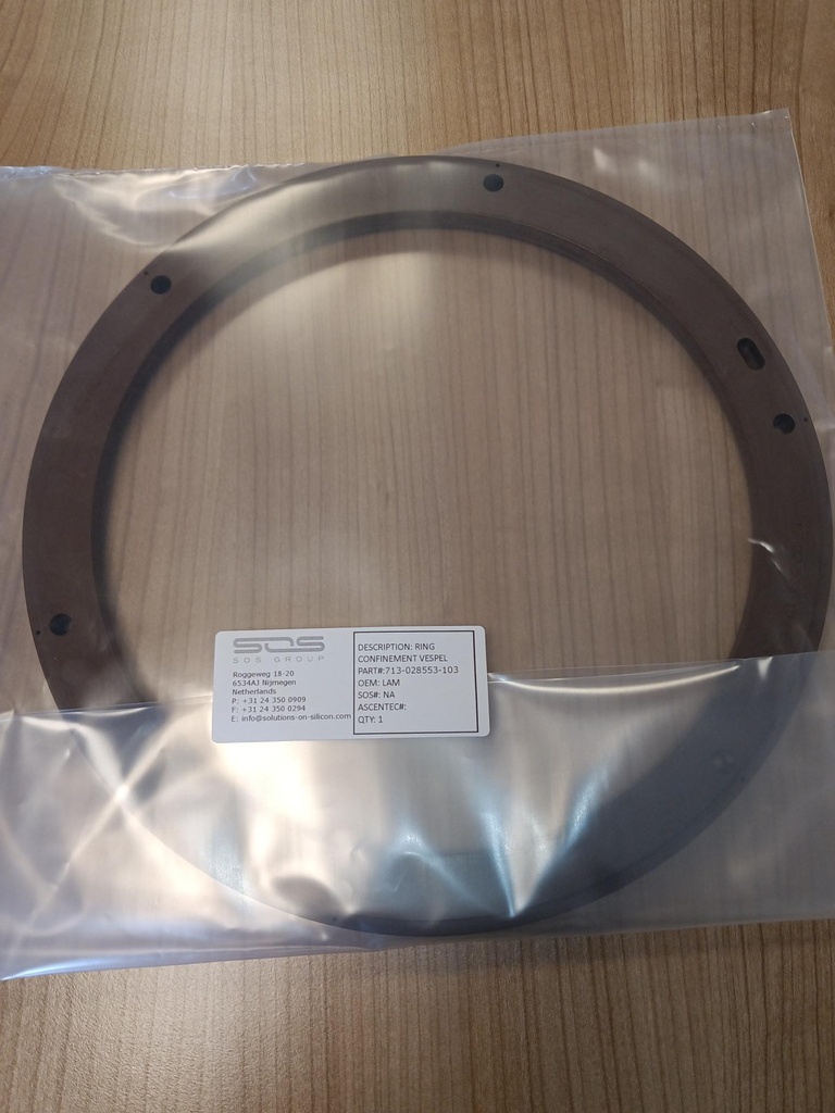 LAM Research 713-028553-103 Ring Confinement VESPEL