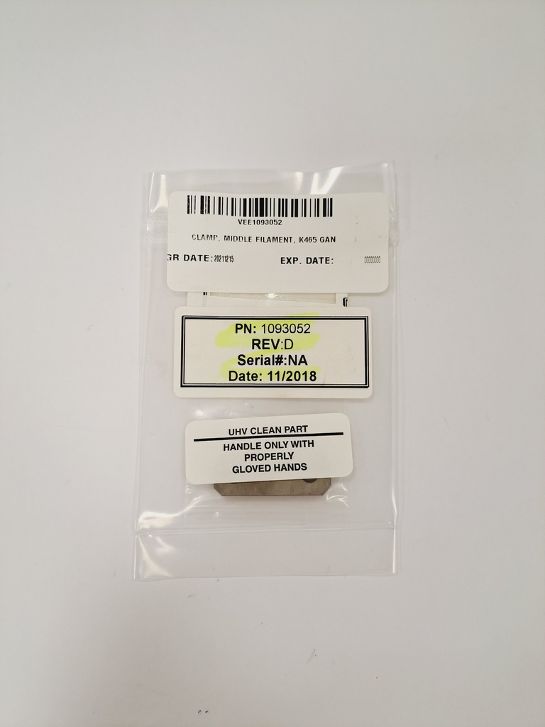 Clamp, Middle Filament, K465 GaN, Rev.D