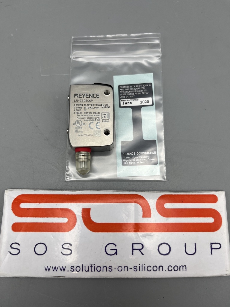 Standalone Laser Sensor 250mm 4Pin M8