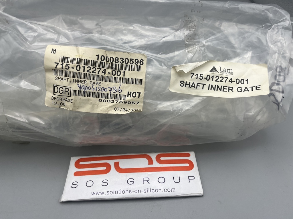 LAM RESEARCH 715-012274-001 SHAFT INNER GATE