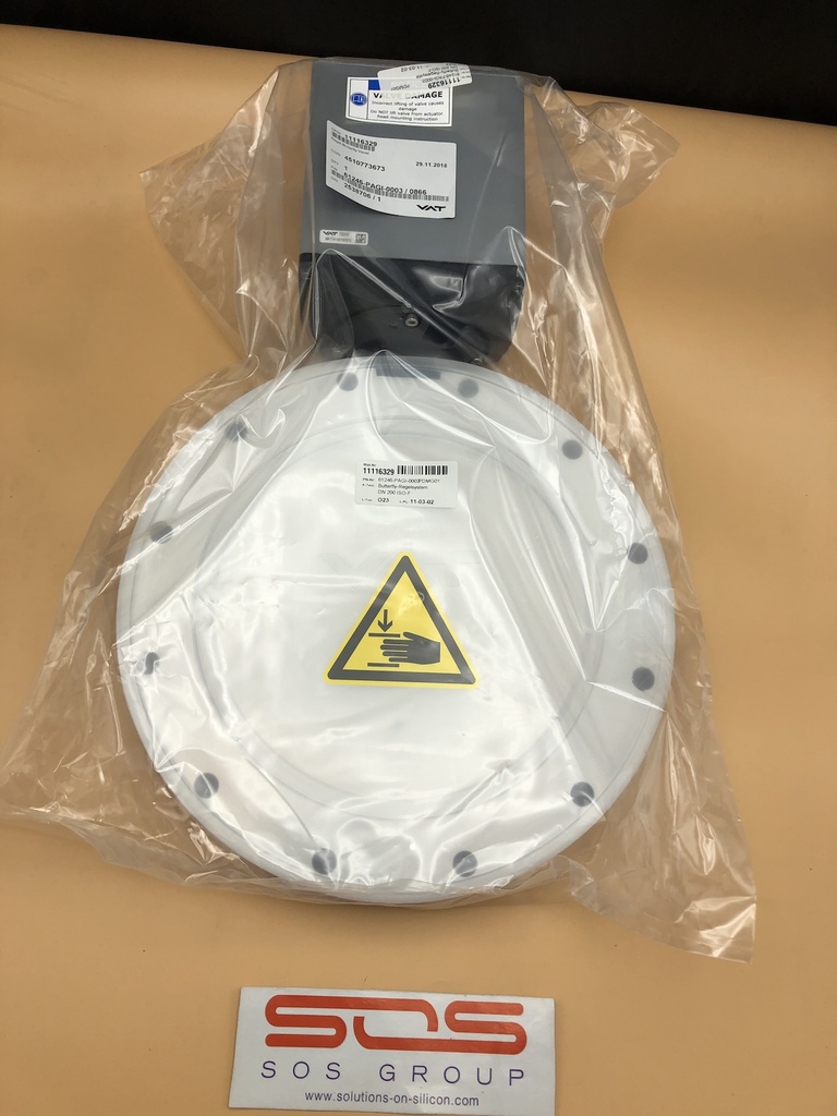 VAT 61246-PAGI-0003 Butterfly-control system DN 200 ISO-F
