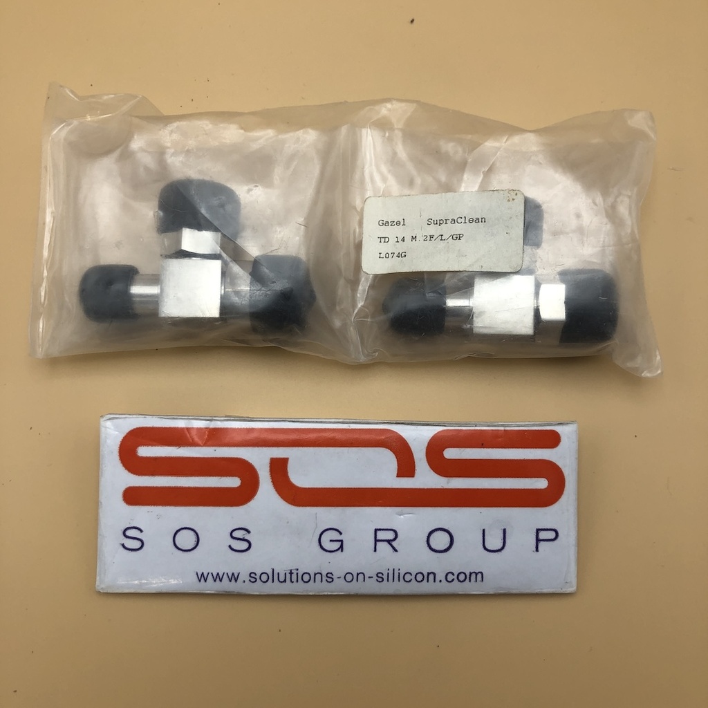 Gazel SupraClean T-Fitting, 1/4" Tube OD