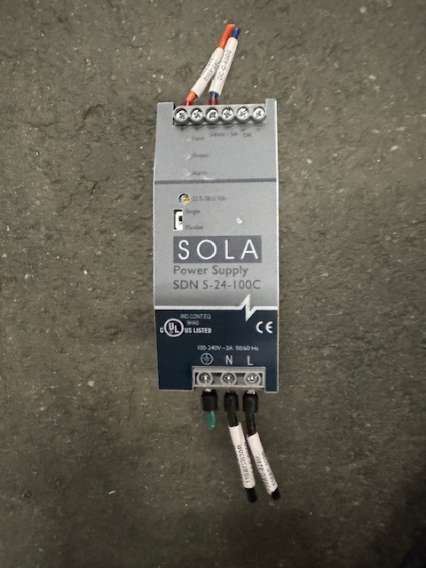 Sola SDN 5-24-100C Power Supply 100-240V ~ 2A 50/60Hz