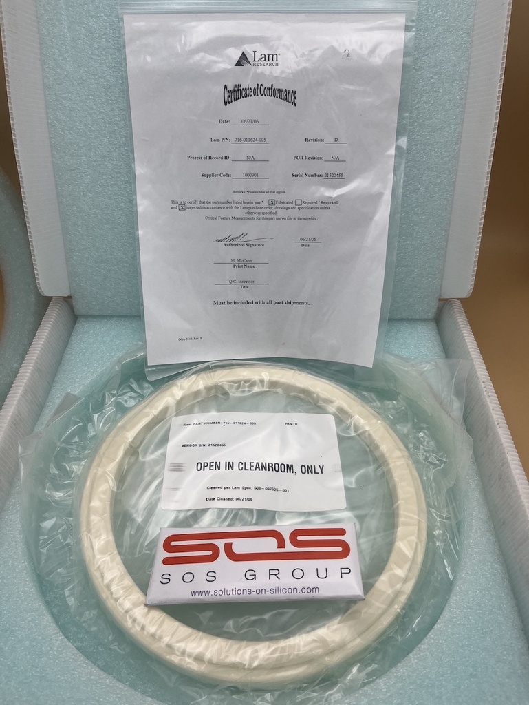 Lam Research 716-011624-005 Ring, Insulator, Lower Electrode, RDCD HGT