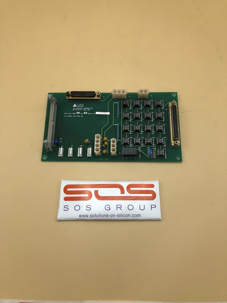 Lam Research 810-017082-001 16 Channel Heat/Cool Board PCB FPD Continuum Spare