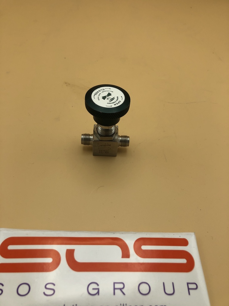 Nupro SS-4H Manual Needle Valve 1/4" Swagelok Connections Stainless Steel Female