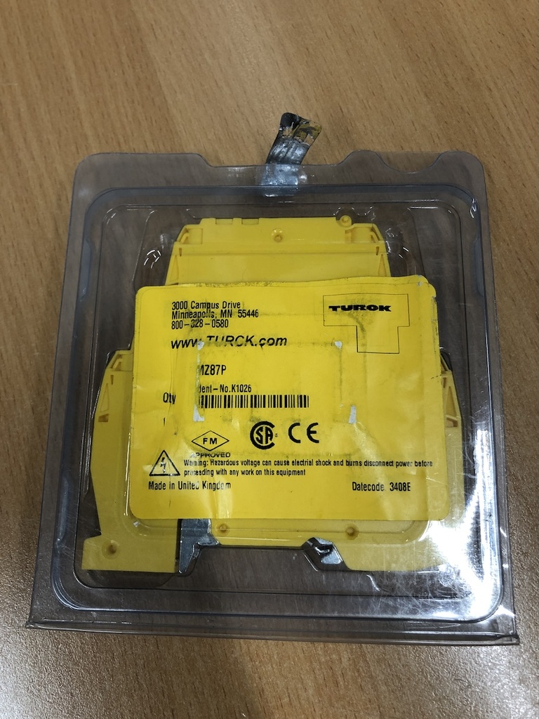 TURCK MZ87P MZ ZERIES SHUNT DIODE SAFETY BARRIER