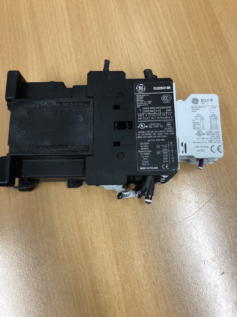 GE contactor CL02D310R 24VDC