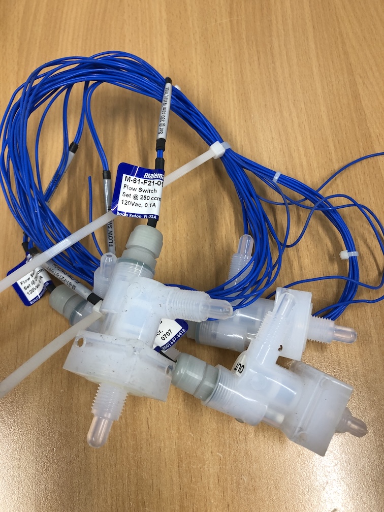 MALEMA, M-61-F21-01-041, Flow Switch, PFA 1/4" Flare, SPST N.O.,