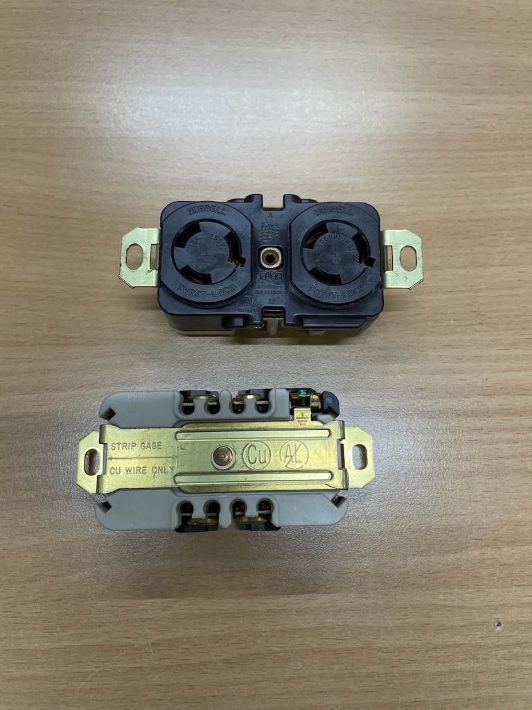 HUBBELL W-C-596G TWIST-LOCK RECEPTACLE NSNB