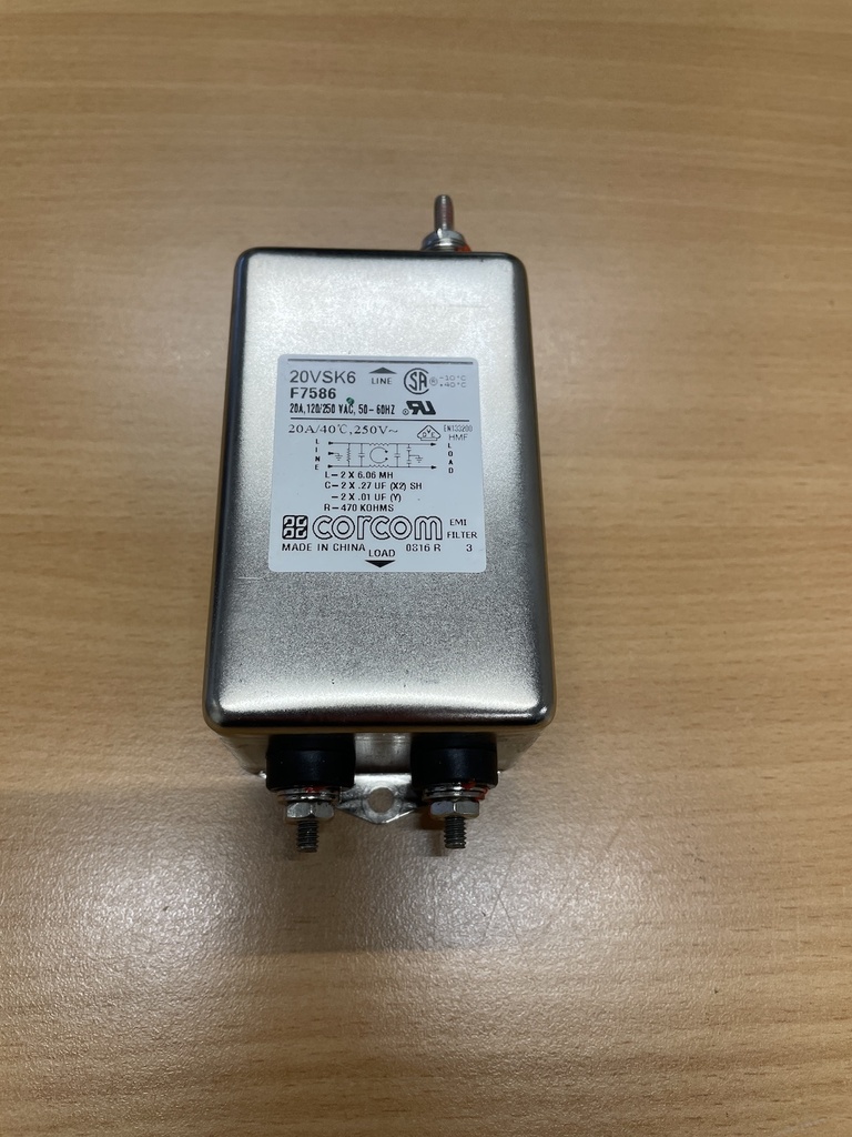 CORCOM 20VSK6 F7586 EMI FILTER