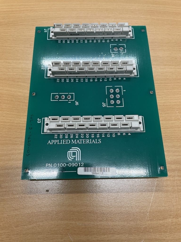 Applied Materials (AMAT) 0100-09012 POWER SUPPLY BACKPLANE PCB