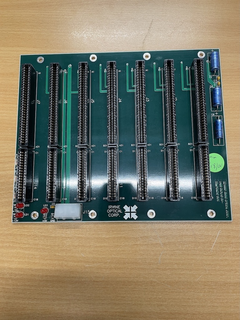 IRVINE OPTICAL 1277008-H BACKPLANE ENGINE 7 SLOT PCB