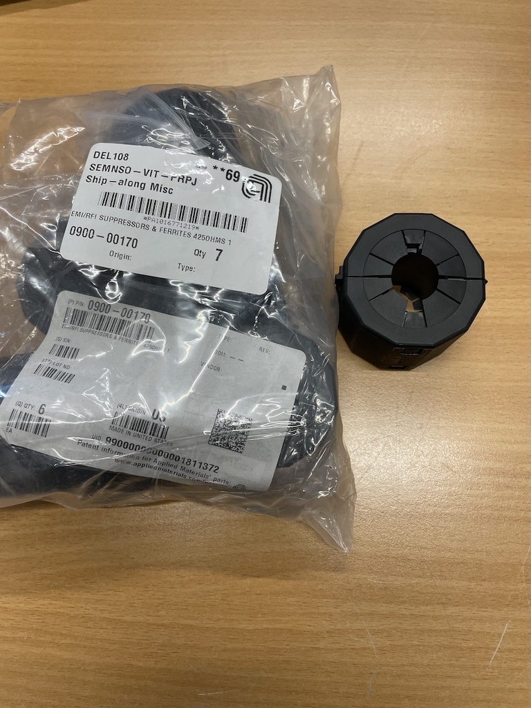 AMAT 0900-00170 EMI/RFI SUPPRESSORS & FERRITES 425 OHMS 100MHZ 19.5 MM INSIDE SL
