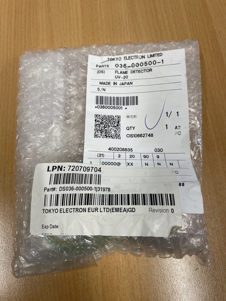 TEL TOYKO ELECTRON FLAME DETECTOR UV-20  DS036-000500-1