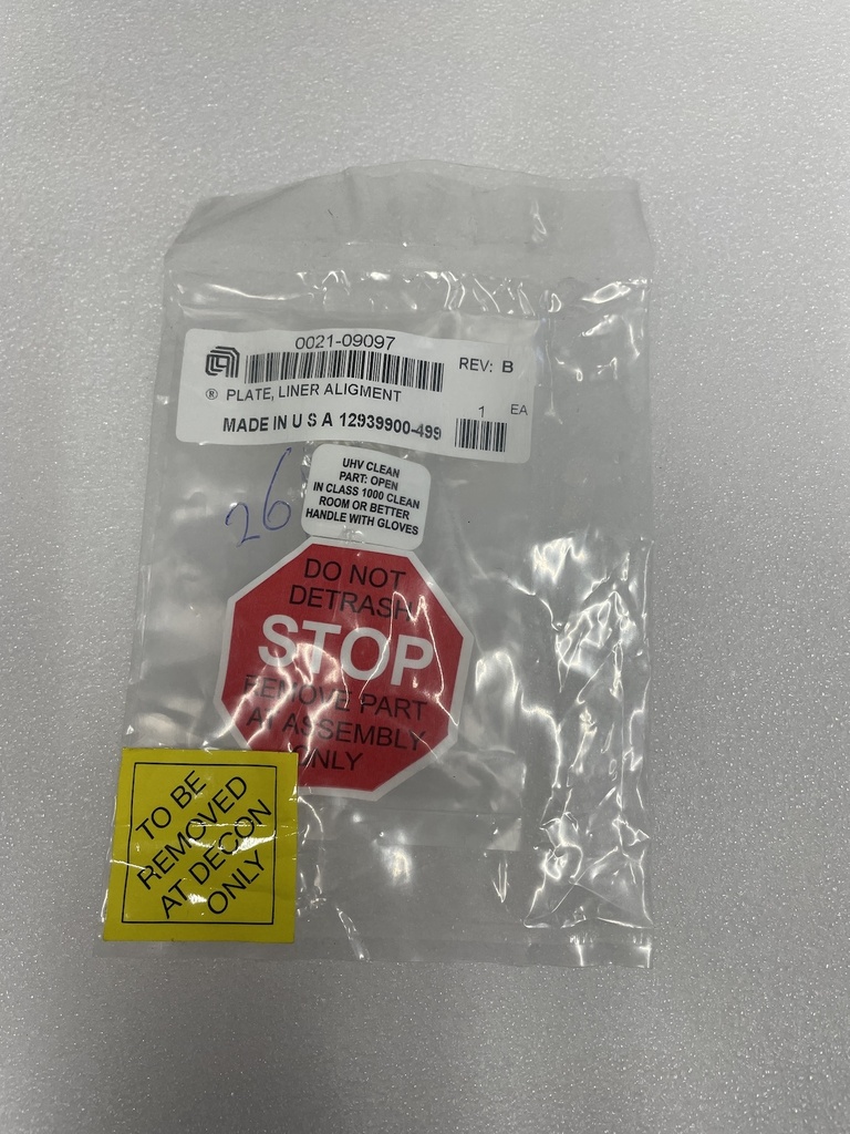 Applied Materials 0021-09097 PLATE, LINER ALIGNMENT