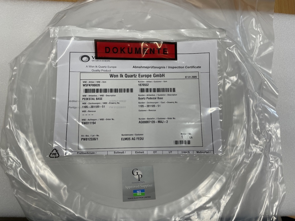 won ik quartz pedestal base 1105-201189-51