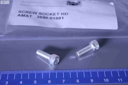 [3690-01881/501701] SCR CAP SKT HD 10-32 X 9/16L HEX SKT SST SLVR-PL, LOT OF 100