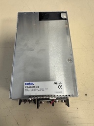[PBA600F-24 / 101596] TEL Lithius Cosel Switching Power Supply, PBA600F-24, 24V DC, 27A, 648W