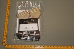 [463-024/502320] MH CONNECTORS MHDTZK-15-K D SUB BACKSHELL, D, DIECAST, 15WAY, LOT OF 13