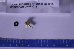 [JH073018/504719] Hose Fitting 1/16Hx10-32 Brass, Lot of 8