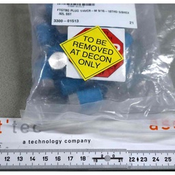 [3300-01513/700117] FTG TBG PLUG 1/4VCR-M 9/16-18THD 5/8HEX, Lot of 21