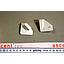 [530080/100305] ALIGNMENT CLAMP QUARTZ GLASS PREAL, LOT OF 4